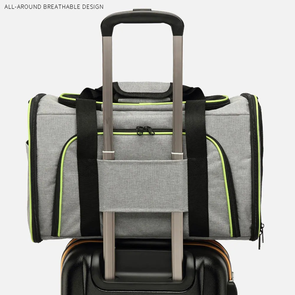 Foldable Pet Carrier Bag - Safety Zip Travel Carrier – photo 4