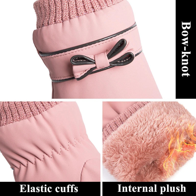 Women's Touchscreen Thermal Gloves - Windproof Winter Riding Gloves - photo 4