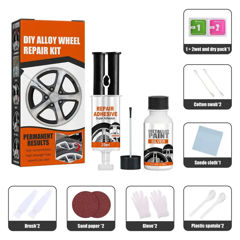 DIY alloy wheel repair kit for scratches and rims — view 19 of 20