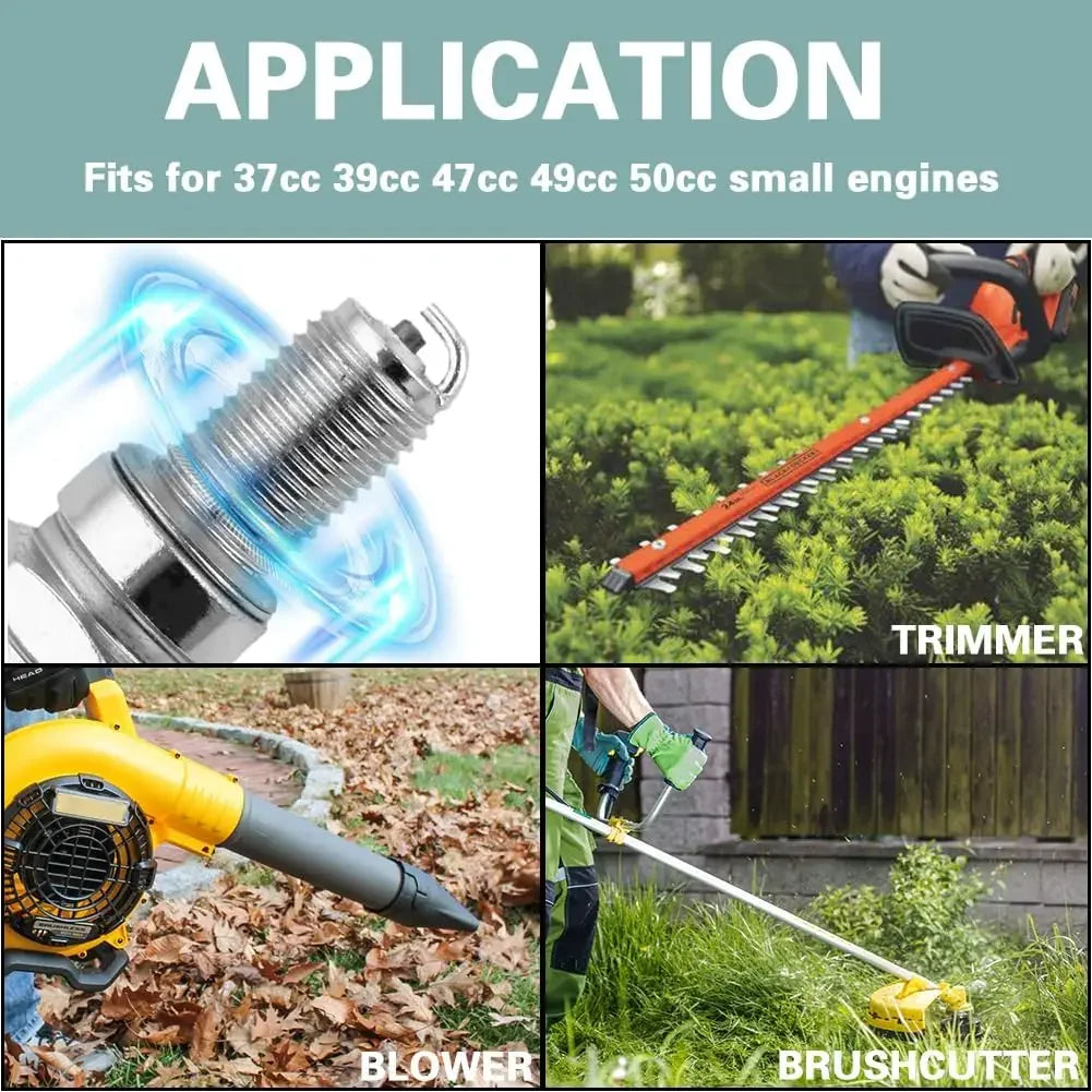 BM6A Spark Plug Glow Plug Small Engine For 2 Stroke Gasoline Chainsaw Lawn Mower  Brush Cutter Strimmer，Replaces M7/L7T/CJ8/1560