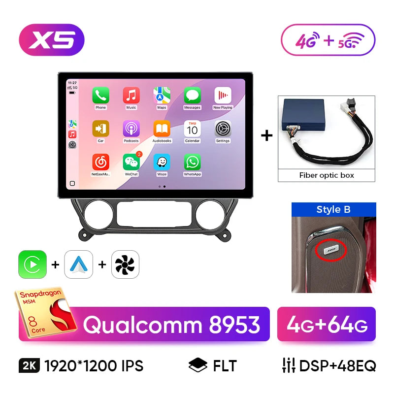 Ainavi 13.1 Inch For Chevrolet Silverado 2014 2015 2016 2017 2018 Car Radio Carplay Android Auto Multimedia Player 4G 2Din HDMI