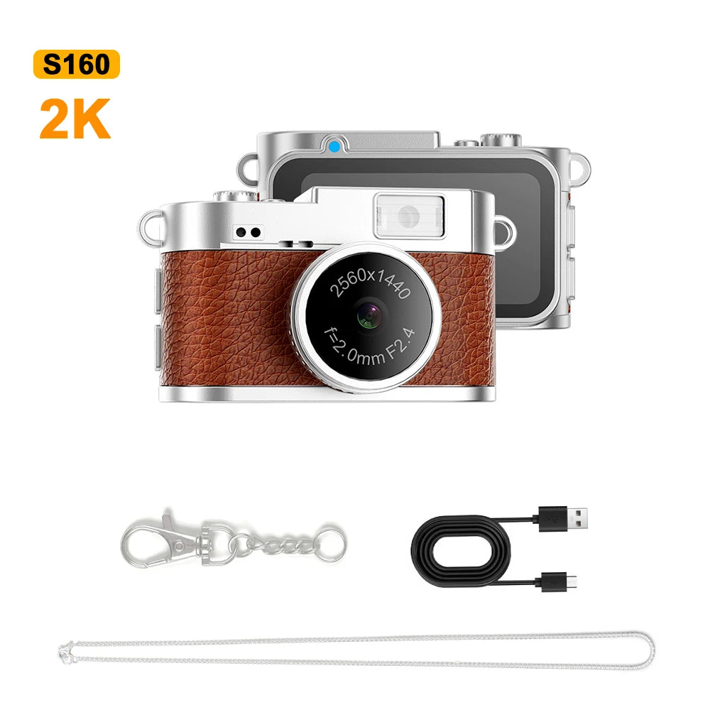 S150 Retro Mini Camera — 1080P/2K Digital Camera with Screen