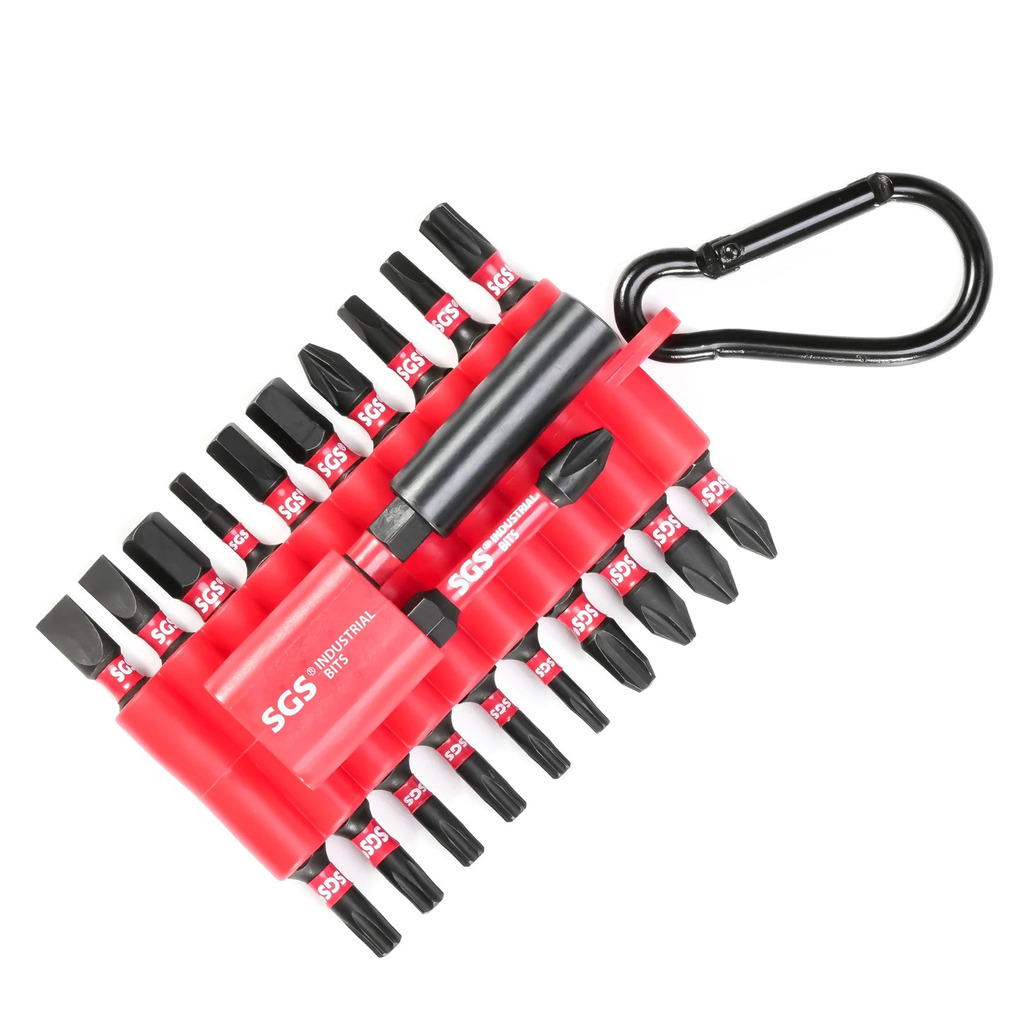 22-Piece Set of Industrial-Grade Strong Magnetic S2 Alloy Steel Screwdriver Bits, Portable Shock-Resistant Rubber Case Storage, Covering All Types Including Phillips/Flathead/Mi-Shaped/Square, Ultra-High Hardness, Rust-Proof,