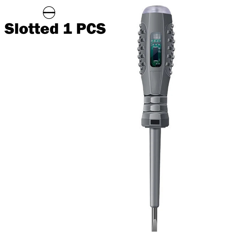Electric Pen Slotting Phillips Screwdriver Neon Bubble Indication Power Test Tool Insulated Electrical Tools Voltage Tester