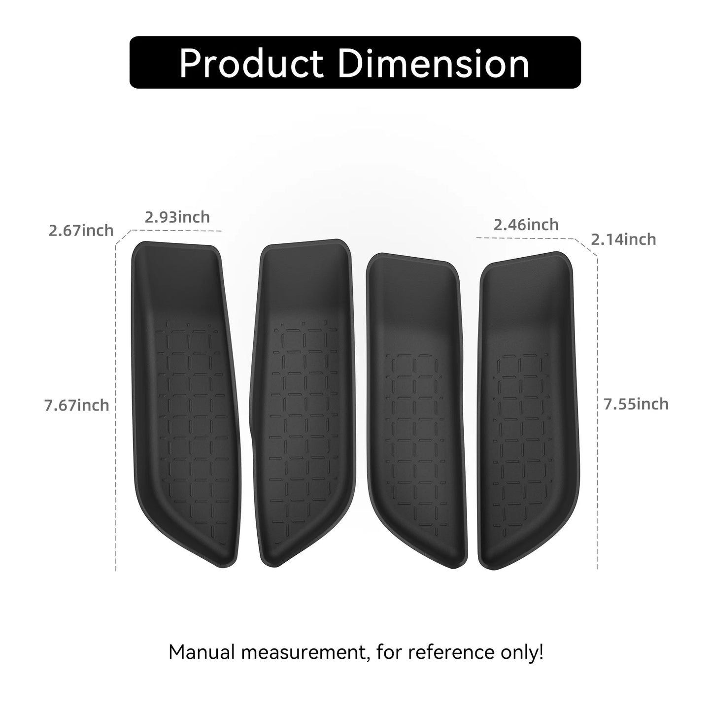 LUCKEASY for Toyota RAV4 2026 Car Door Handle Storage Box Car Interior Accessories Front Rear Door Storage Organizer Tray