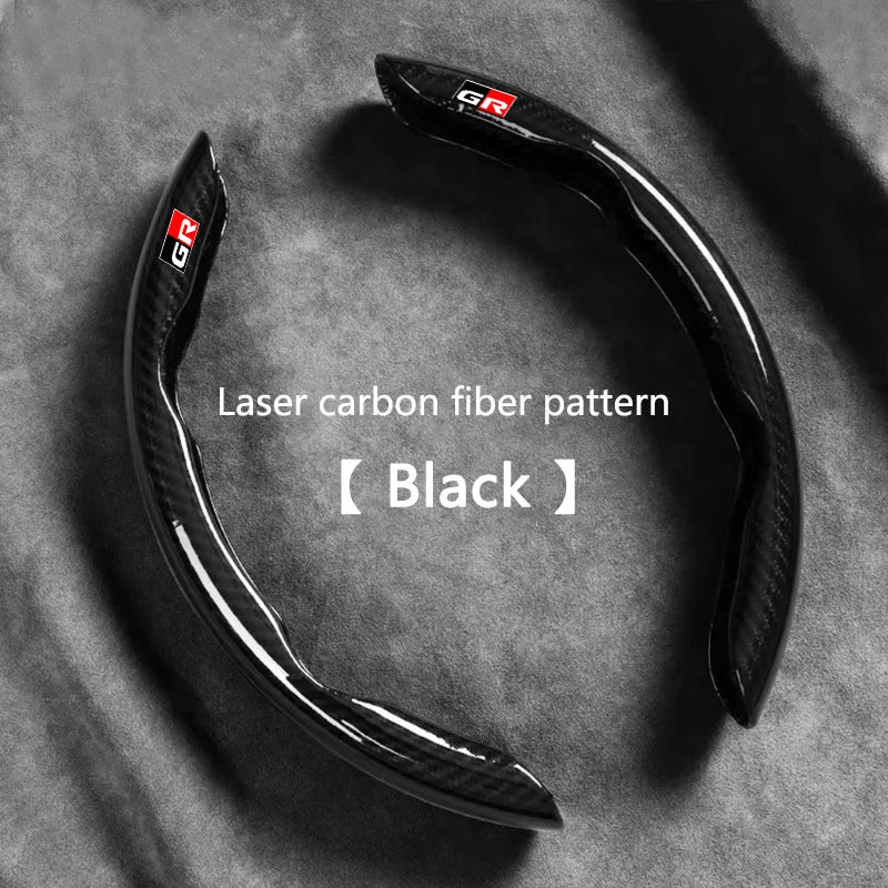 New Carbon fiber Car Steering Wheel Cover Non-slip Protector Sleeves For Toyota GR 86 Supra Yaris RAV4 Prius Corolla C-HR Auris