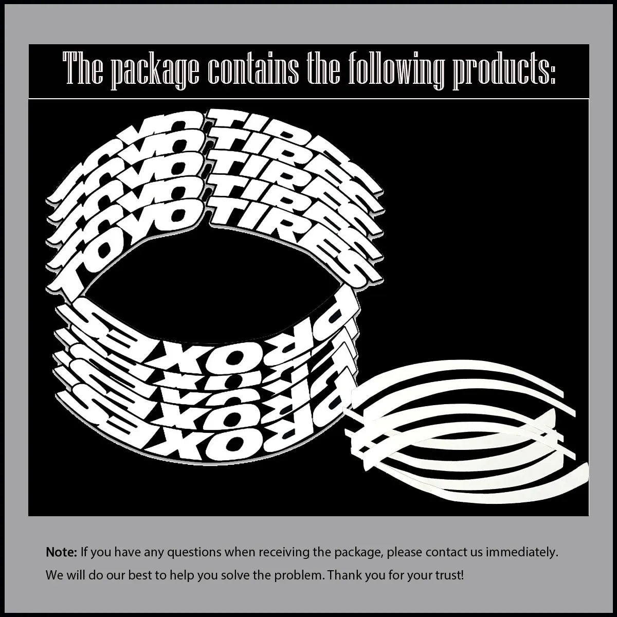 TOYO TIRES PROXES Universal 3D Auto Waterproof Tire Sticker Car Wheel Rubber Conjoined Lettering Decals Accessories