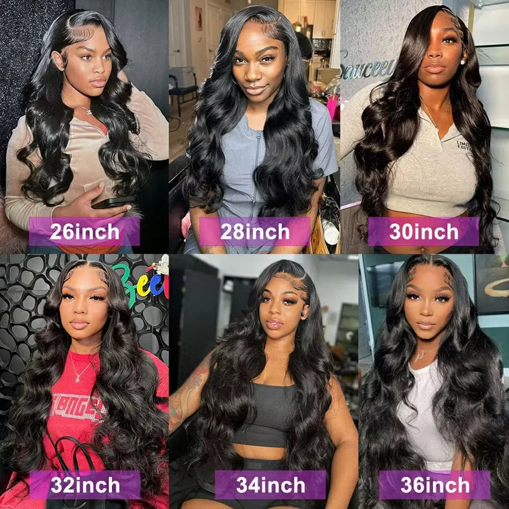 38 40 Inch Body Wave 3 4 Bundles Brazilian Remy Unprocessed Human Hair Wavy Doule Drawn Bundles Weave Extensions