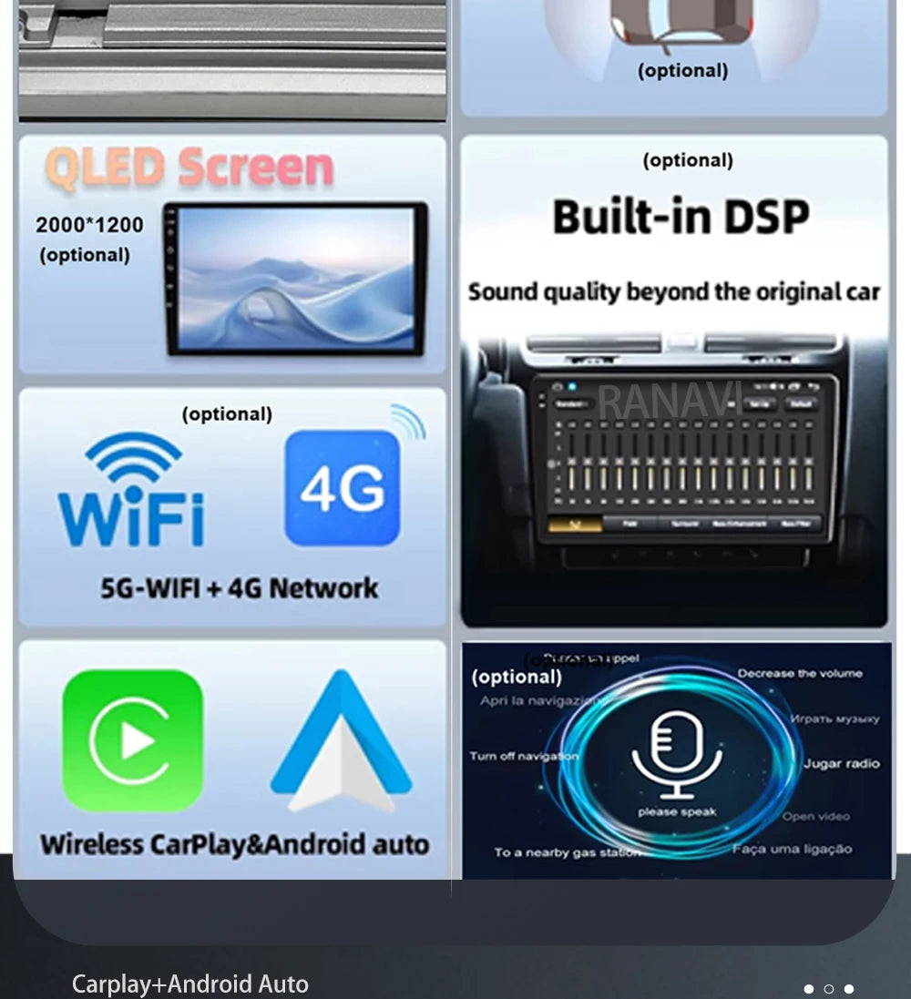 Car Radio Android 15 For Chevrolet Silverado GMC Sierra 2014 2015 2016 2017 2018 5G WIFI Viedo Player DSP Wireless RDS QLED IPS