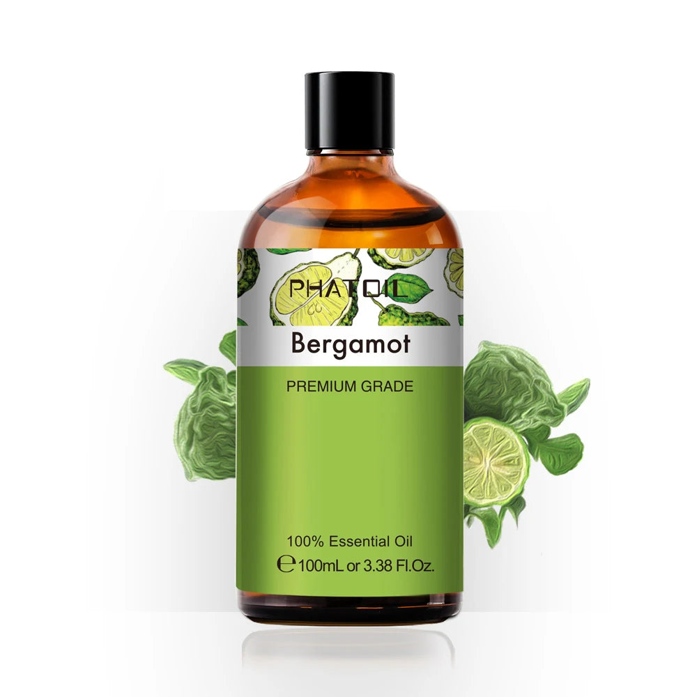 100ml Pure Essential Oil for Diffusers — Aromatherapy (Lavender, Rose, Peppermint & More)
