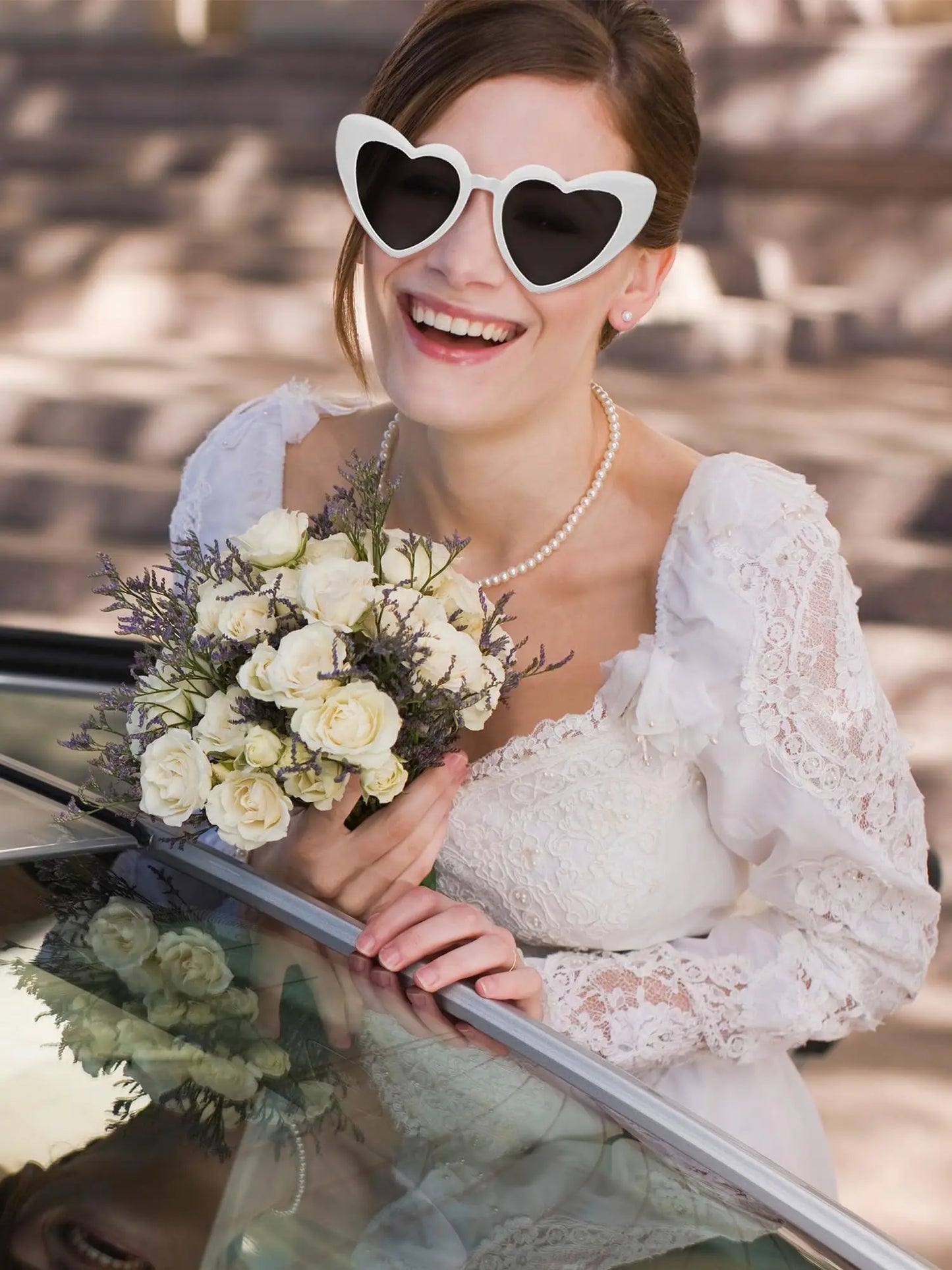 12-60Pcs Wedding Bodas Heart Sunglasses Bachelorette Bachelor Hen Party Glasses Team Bride Bridesmaids Groomsmen Gifts for Guest