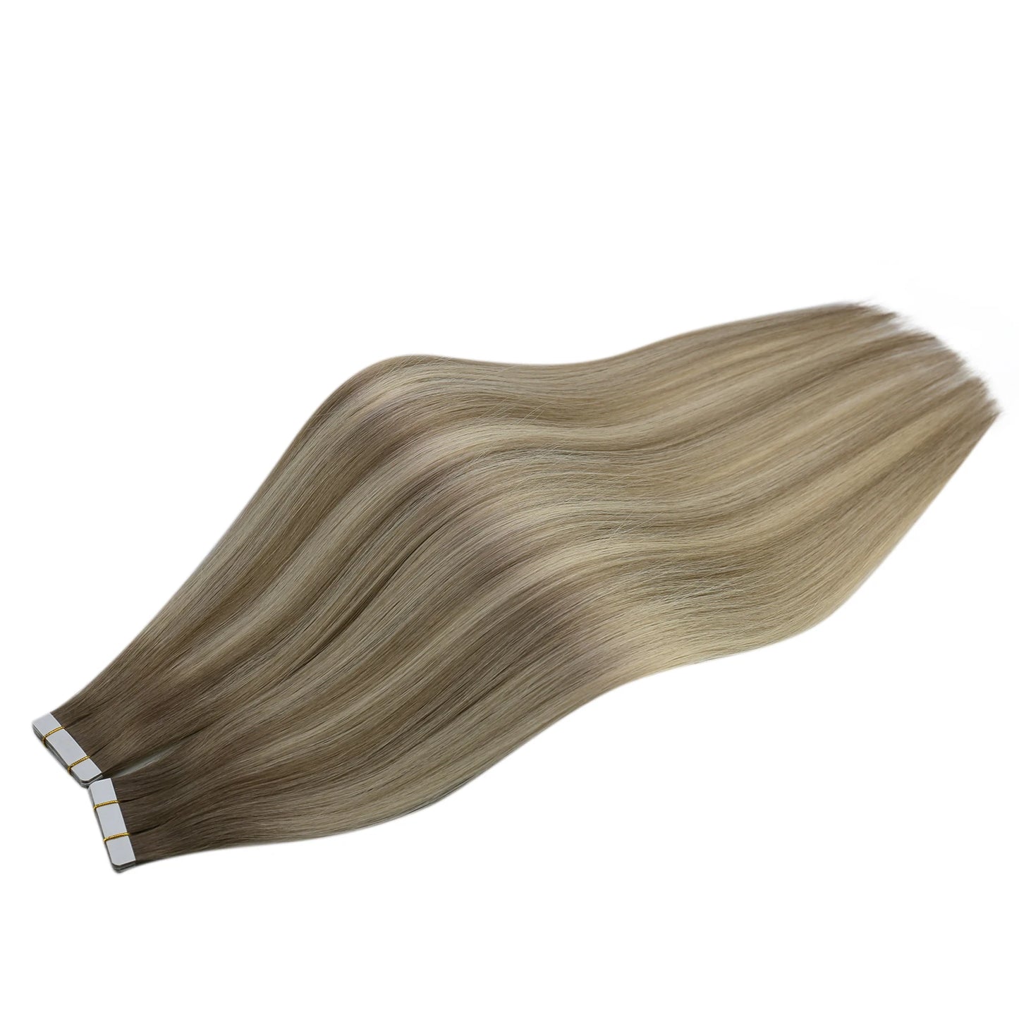 [Last 12 Months] Ugeat Tape in Hair Extensions Virgin Hair 100% Real Human Hair 10A Grade Hair Extensions Tape Ins Pure Color