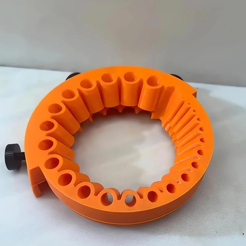 Anti-Stripping Angle Grinder Drill Bit Sharpener 2-13mm 20 Holes with Metal Thread Inserts Fit 115/125 Grinders Renew Old Bits