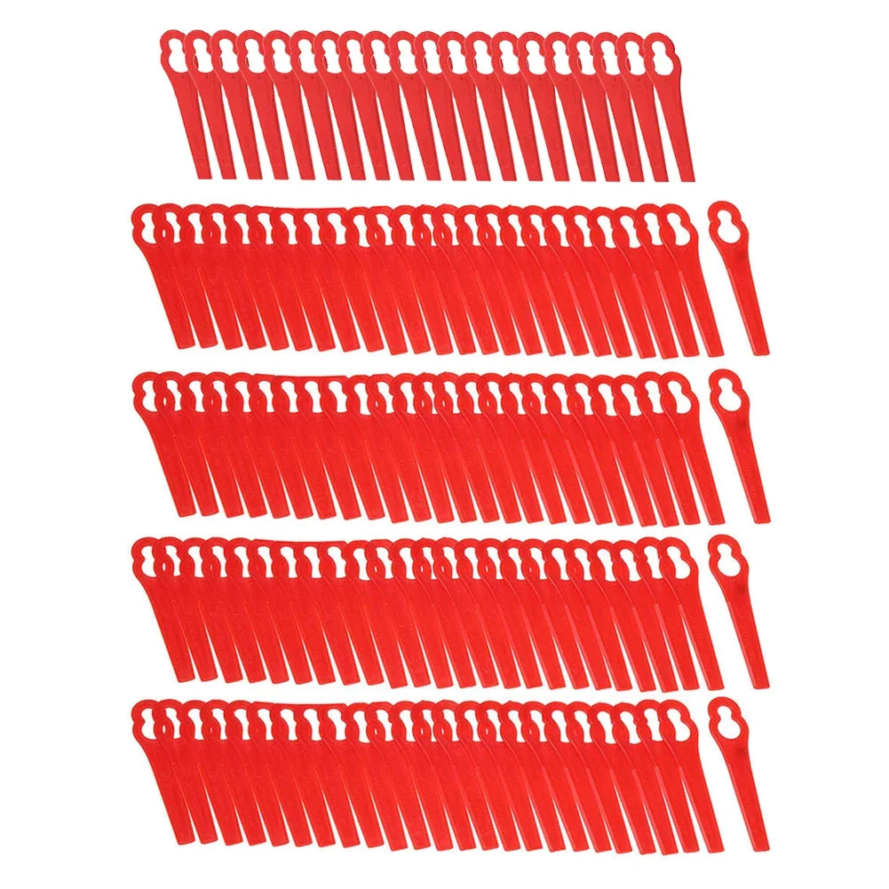 60-120pcs Plastic Cutter Blades For Electric Cordless Grass Trimmer Strimmer Tool Grass Trimmer Blades Replacement Garden Tool