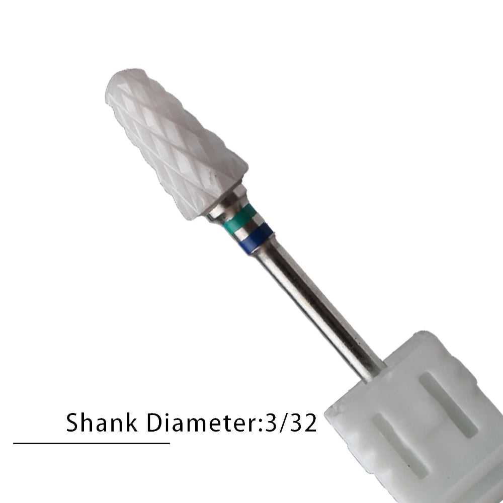 Nail Drill Bits Flame Ceramic Cutters for Manicure Electric Pedicure Nail Bits Gel Polish Remover Files Burr Nail Accessories