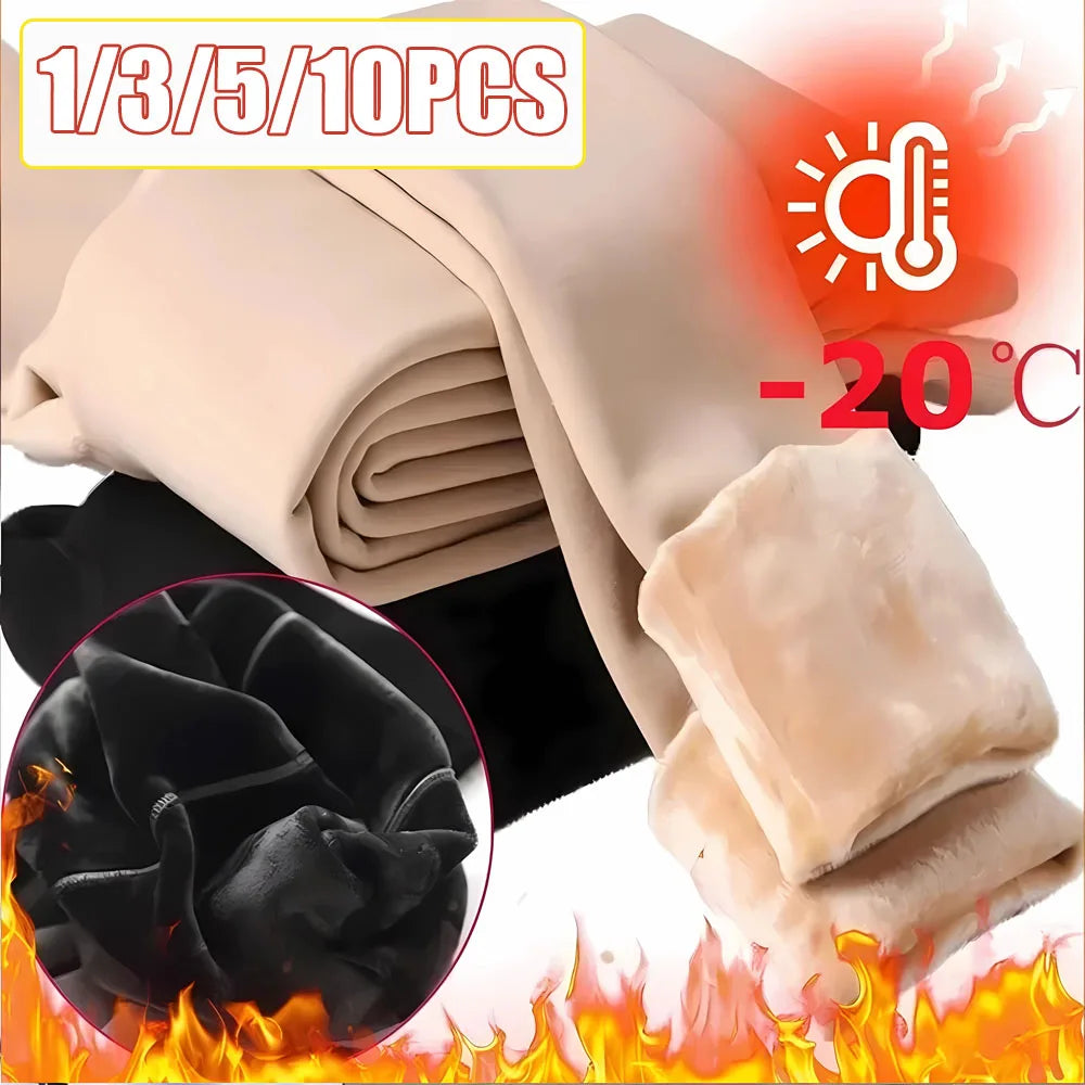 Women's Pearl Fleece Lined Leggings - Thick All-in-One Thermal Pants