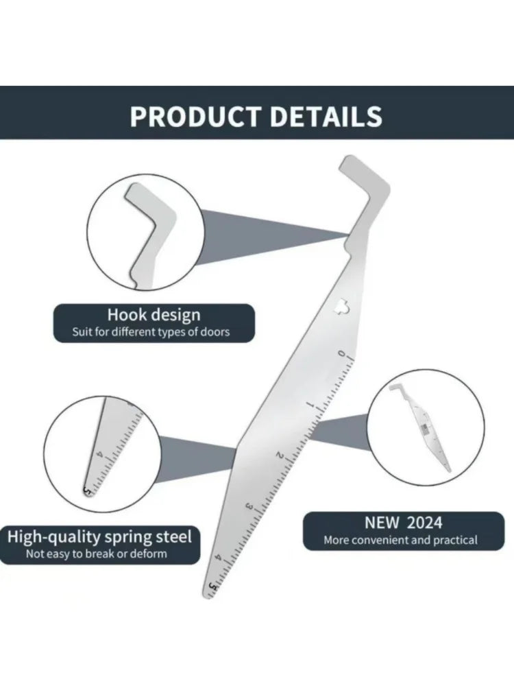 1PCS Multi-Purpose Lever Tool Stainless Steel Durable Locksmith Tool Mini Portable Pry Bar Hand Tool for Hand Tool for Home