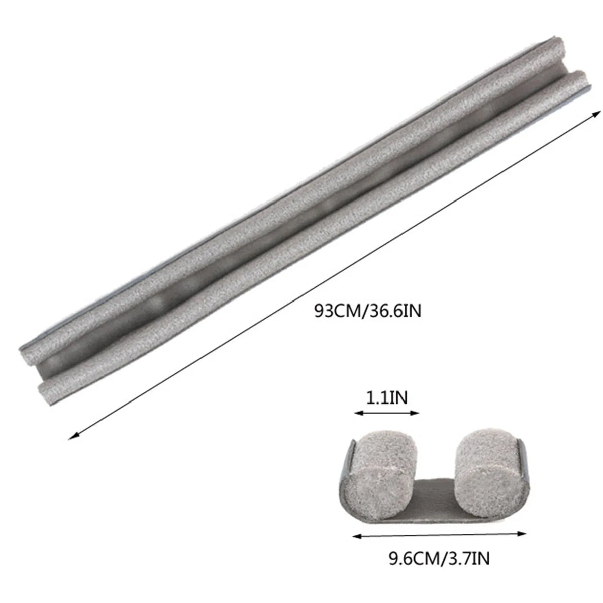 Adjustable Under-Door Draft Blocker - 36 Inch Door and Window Sweep - photo 6