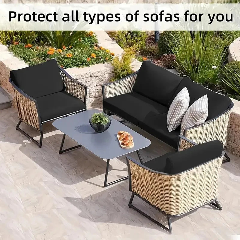 Elastic Sofa Seat Cushion Cover for Furniture Protector Sofa Slipcover Pets Kids Washable Sofa Cushion Case Removable Livingroom