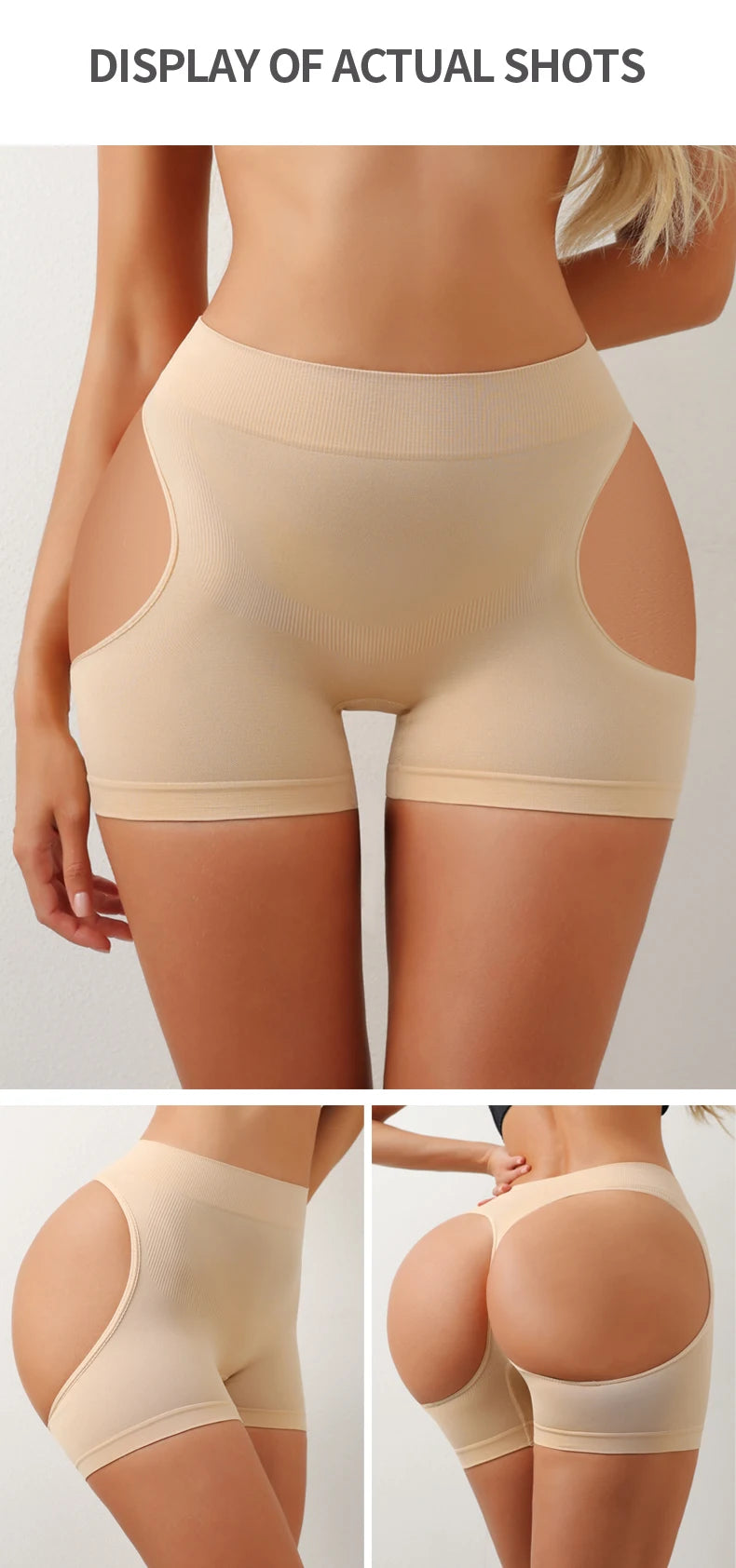 Women Hip Enhancer Body Shaper Shorts Show Buttocks Butt Lifter Underwear Tummy Control Shapewear Brief Belly Slimming Panties