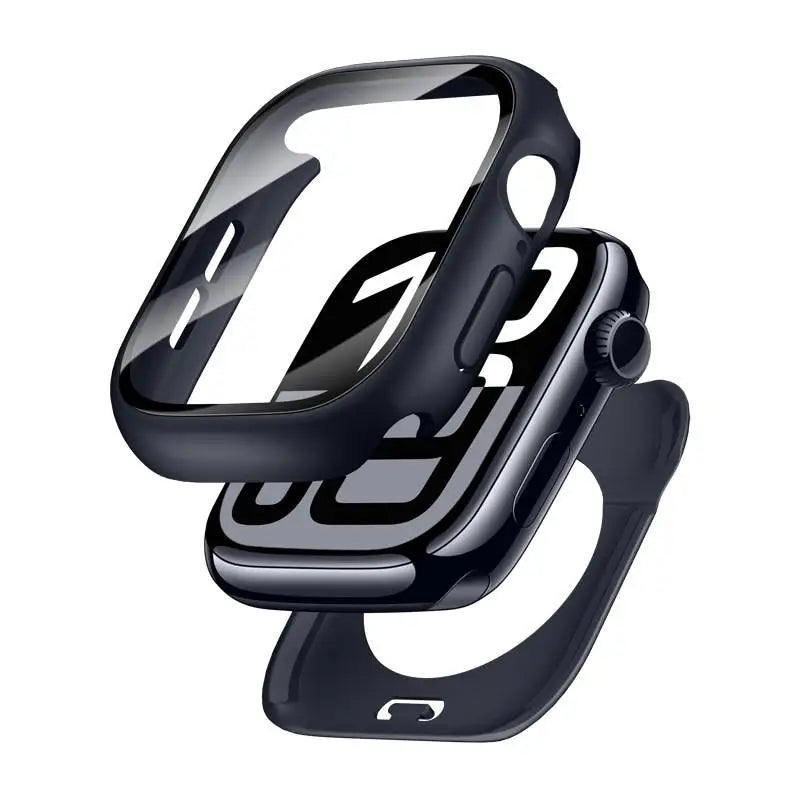 360 Full Waterproof Case Tempered Glass Protection for Apple Watch 46mm 45mm 44mm 41mm 40mm 42mm IWatch Series 11 10 9 8 7 SE 3
