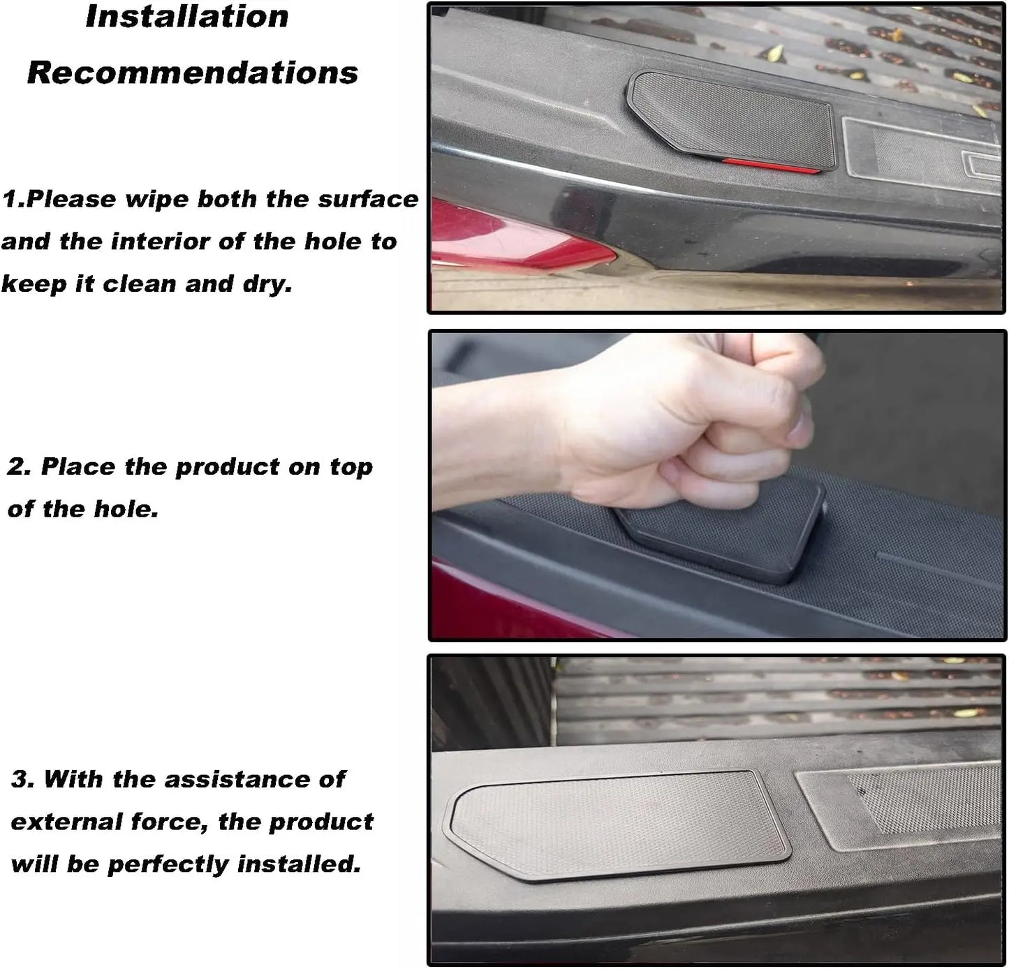 1 Pair Car Pocket Covers Truck Bed Rail Stake Holes Caps For Chevy Silverado GMC Sierra 1500 2500HD 3500HD 2019-2023 Accessories