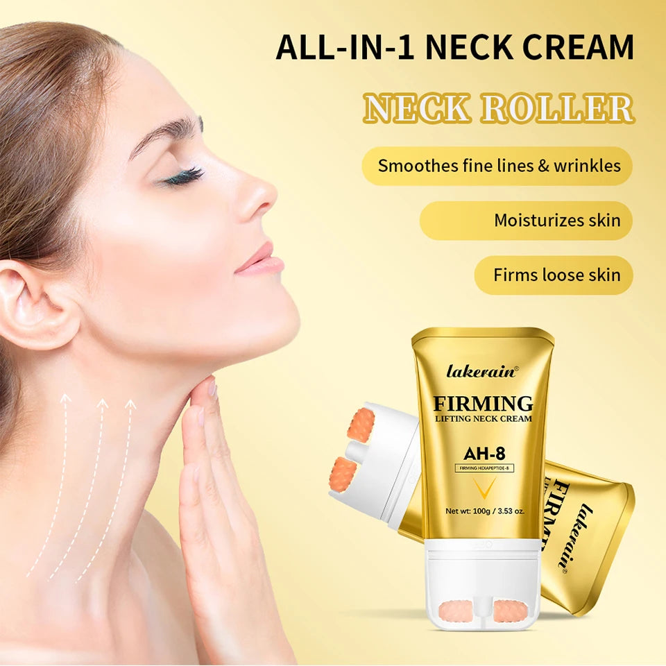 AH-8 Firming Non-Sticky Neck Cream deeply moisturizes, smoothes and refines the skin with a light texture neck cream.