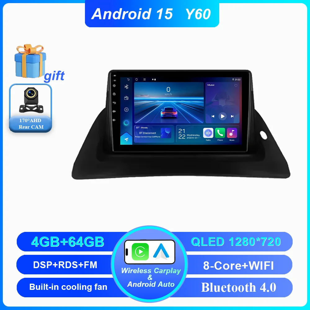 Android Car Stereo for Renault Kangoo (2008–2018) — CarPlay, Android Auto, GPS Navigation, Head Unit