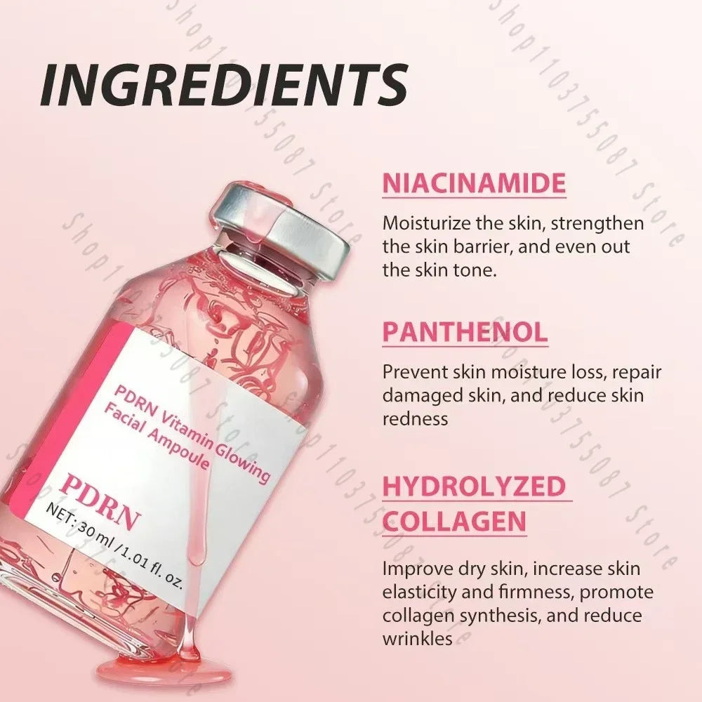 HF703 30ml Soothing Facial Ampoule Serum, Vitamin Hydrating Anti-Wrinkle Essence Restore Elasticity for Dry Aging Skin