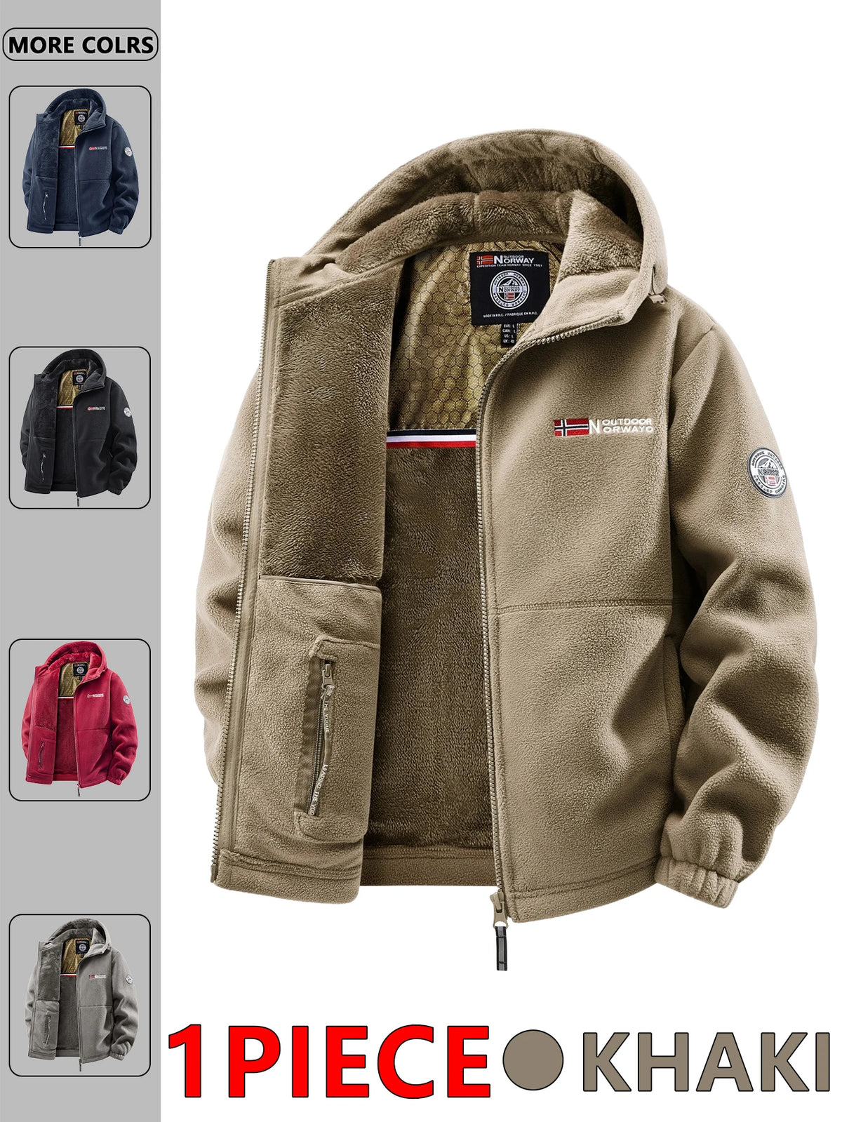 Men's Hooded Casual Jacket - Zip Coat for Travel and Commuting - photo 5