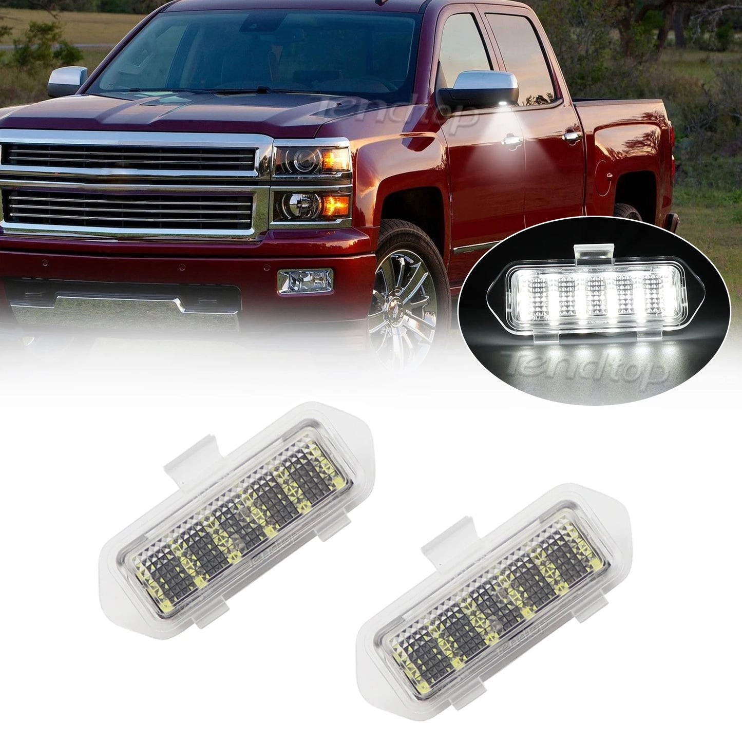 LED Under-Mirror Puddle & Signal Lights — Chevrolet Silverado 1500, Avalanche & GMC Sierra / Cadillac Escalade