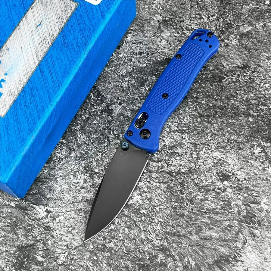 BM 533 Bugout Axle Lock Folding Knife S30V Steel Blade Nylon Fiber Handle Outdoor Camping Survival EDC Practical Cutting Knife