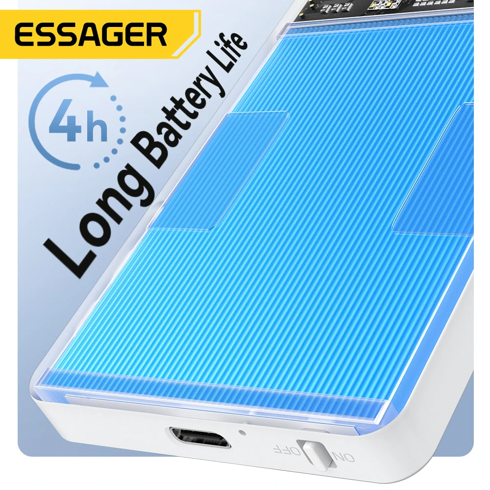 ESSAGER Magnetic Phone Selfie Monitor Screen for Smartphone Rear Camera Selfie Vlog Live Stream for iPhone Android phone