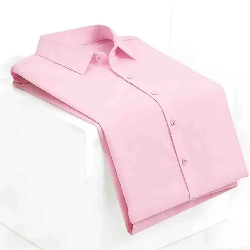 Men's Wedding Dress Shirt - Slim Fit, Formal Short-Sleeve Button-Down