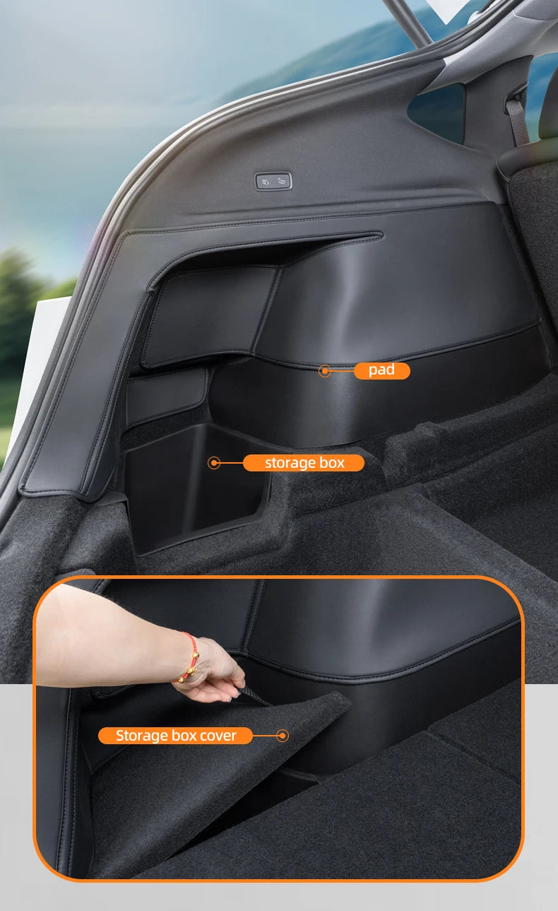 For Tesla Model Y Juniper 2026 Rear Trunk Side Anti-Kick Pad Full Coverage Protection Kit Car Anti-dirty Pad Accessorie