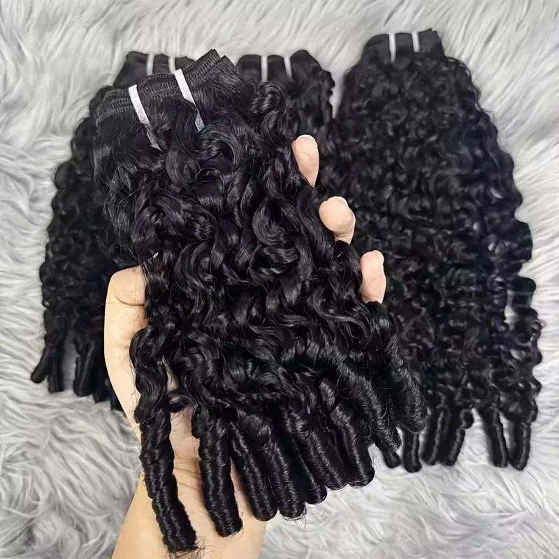 Burmese Curly Human Hair Bundles Human Hair Quality Deep Wave Raw Hair Weave Bundles Double Drawn Vietnamese Hair Extension