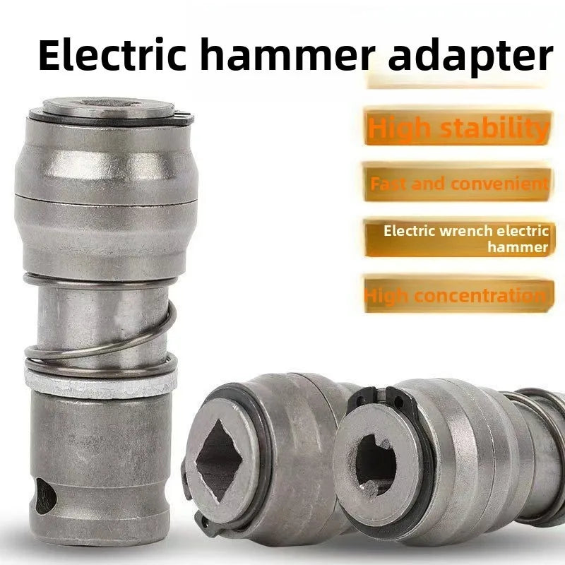 Electric Hammer Conversion Adapter For Cement Wall Punching Concrete High Power Light Small Square Converter