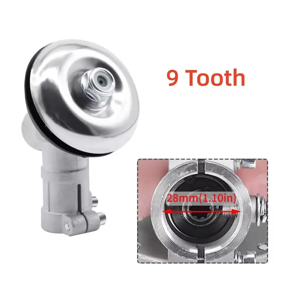26mm/28mm tooth mower 7/9 teeth gearbox gear head brush mower lawn mower gear head replacement lawn mower parts gardening tool