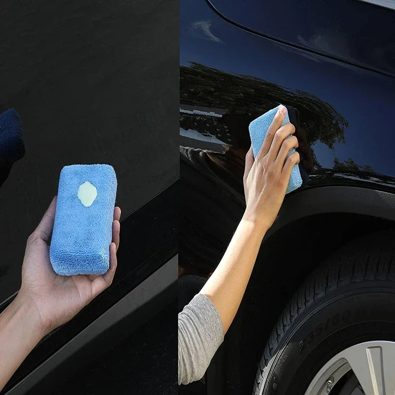 1/20pcs Car Wax Applicator Pads Microfibre Polishing Sponges Soft Auto Detailing Waxing Sponge Cleaning Foam Car Paint Care Pad