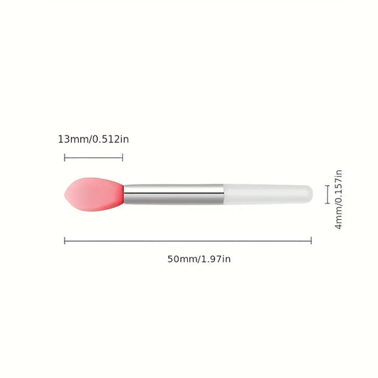 Silicone Lip Mask Brush with Cover - 6 Pack Portable Lip Makeup Tool - photo 6