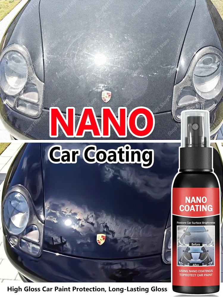 Car Nano Ceramic Coating Kit - Universal Professional Car Beauty, High Gloss Car Paint Repair Protection, Long-Lasting Gloss