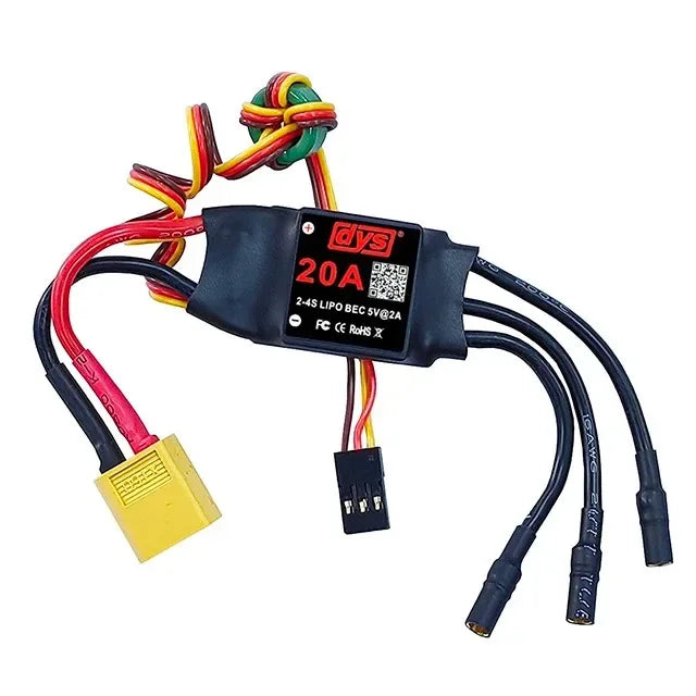 DYS 12A 20A 30A 40A 50A 60A 80A 100A 2-6S Brushless ESC With 5V/6A BEC For RC fixed-wing aircraft helicopter