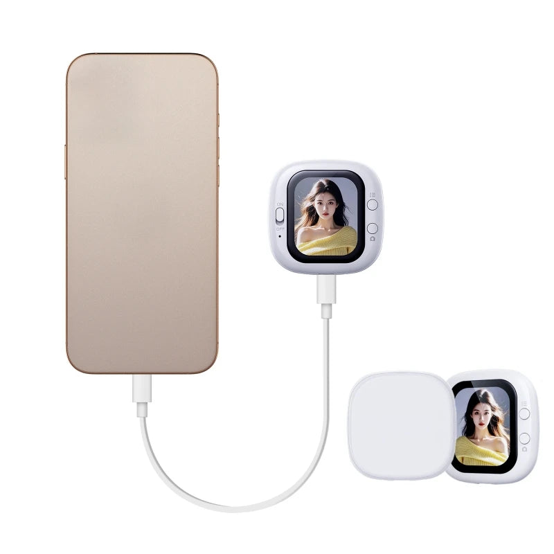 Phone Vlog Selfie Monitor Screen Magnetic Smartphone Rear Camera Selfies Vlogging Live Selfie Screen for iPhone Android