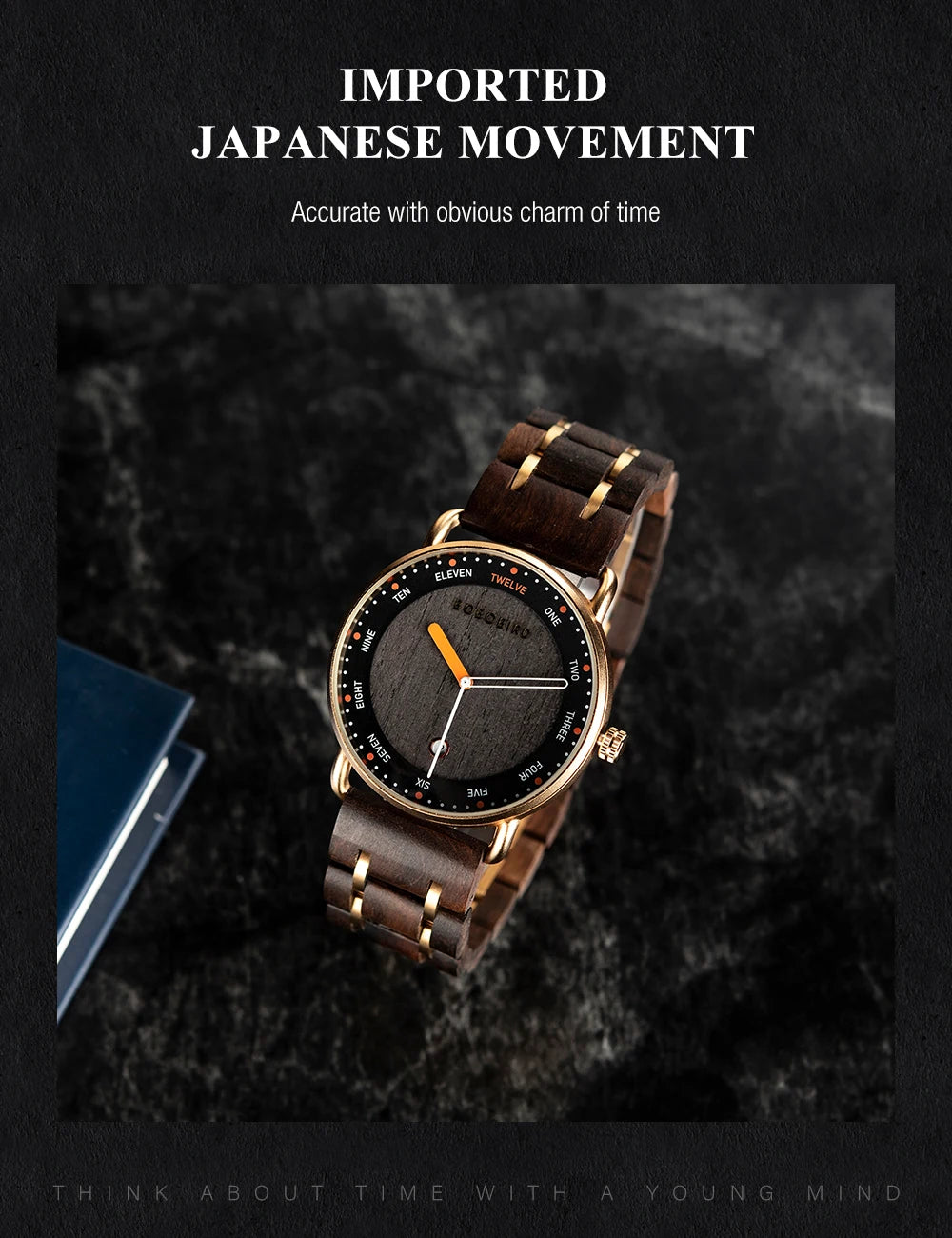 Man's Watches BOBO BIRD Wooden Quartz Watch Casual Wristwatch for Men Unique Gift Drop Shipping