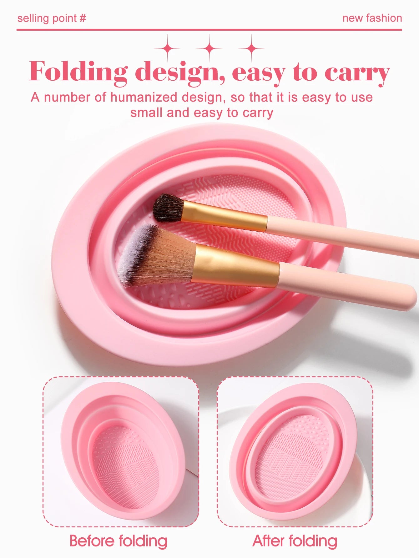 68-Piece Makeup Set — 30 Brushes, 8 Beauty Tools & 30 Sponges