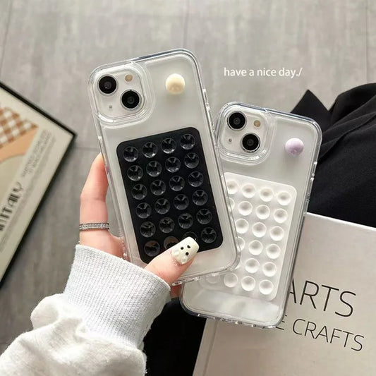 Silicone Suction Cup Phone Holder Mat - Wall Mount Sticker for Phones