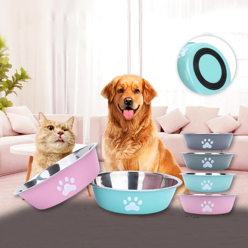 Stainless Steel Dog Bowl - Large Capacity Anti-Tip Feeder – photo 2