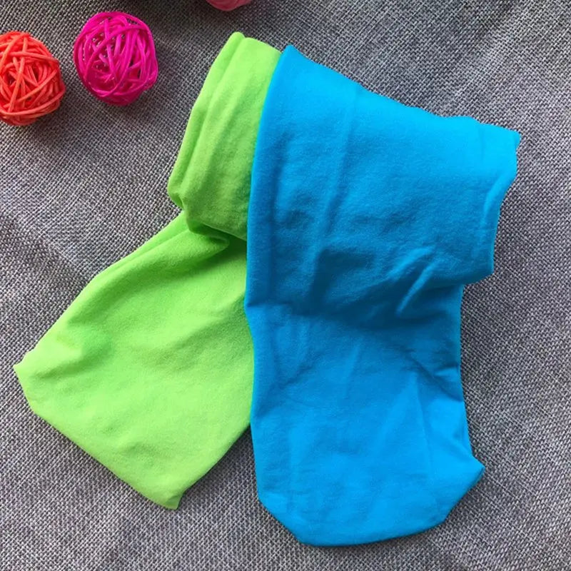 Candy Color Stretch Tights for Girls & Women — Soft Footed Dance Pantyhose