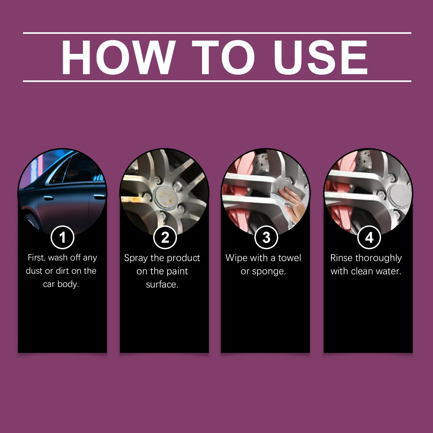 Car Rust Remover Spray Metal Chrome Paint Cleaner Iron Powder Remover Auto Detailing Maintenance Anti Rust Protectant 100ml