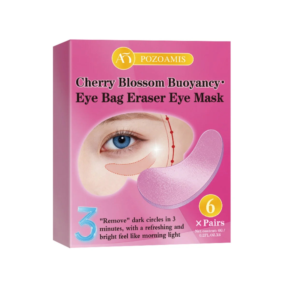 Eye facial mask, eye mask, containing collagen and hyaluronic acid, eye care, eye moisturizing patch, moisturizing eye mask, lift and moisturize skin around eyes, neutral skin